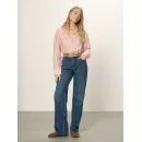 Джинсы прямые синие дизайнерского бренда ClassyBrand