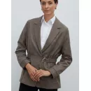 Жакет елочка бежевый ClassyBrand