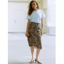 Юбка леопардовая из легкой итальянской вискозы