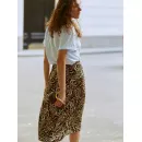 Юбка леопардовая из легкой итальянской вискозы